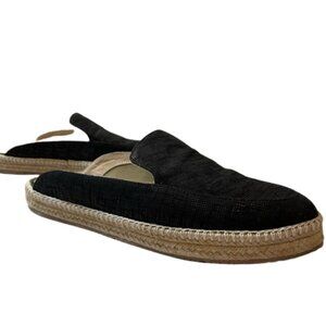 Kaanas Rafia Black Slides Size 9